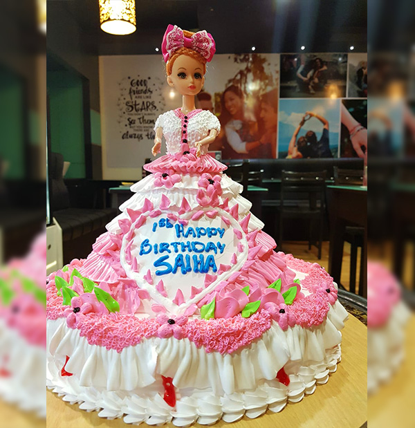 2 Kg Barbie Dol Cake - DP Saini Florist